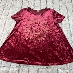 Velvet blouse girls size 16